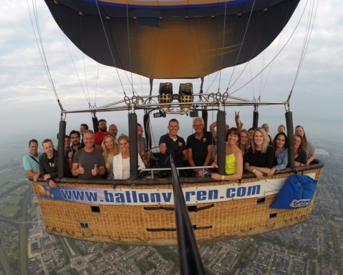 Ballonvaren met een groep van 25 personen vanaf Alkmaar